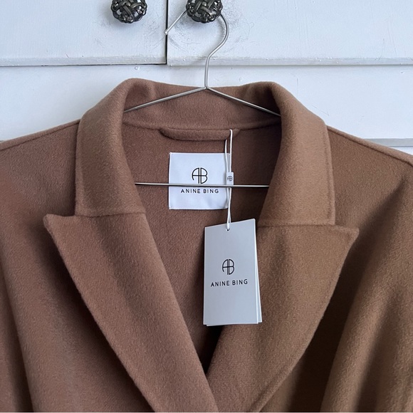 Anine Bing Dylan Coat - Brown - Picture 3 of 7